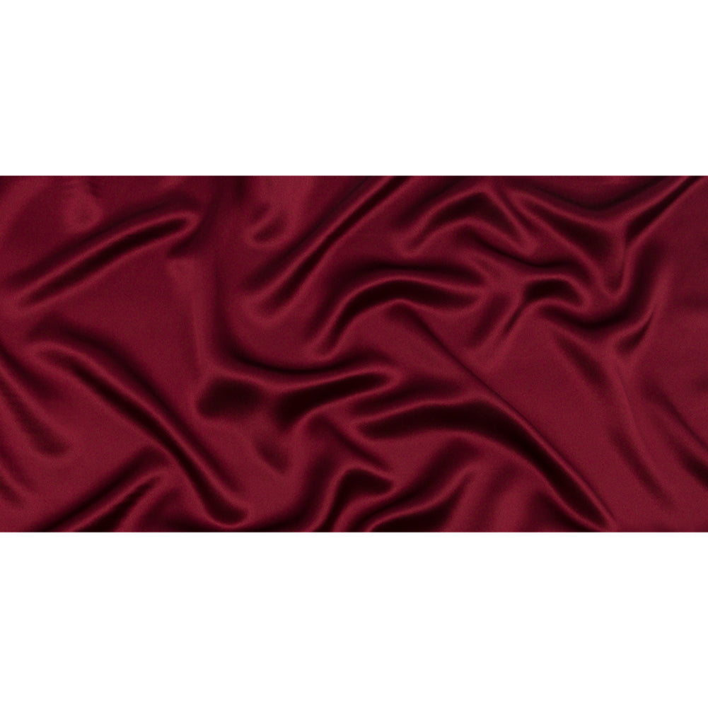 Stretch Silk Charmeuse - Port - Premium Collection