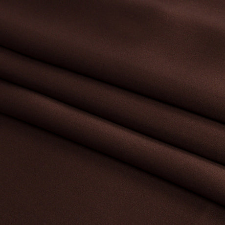 Stretch Silk Charmeuse - Dark Brown - Premium Collection