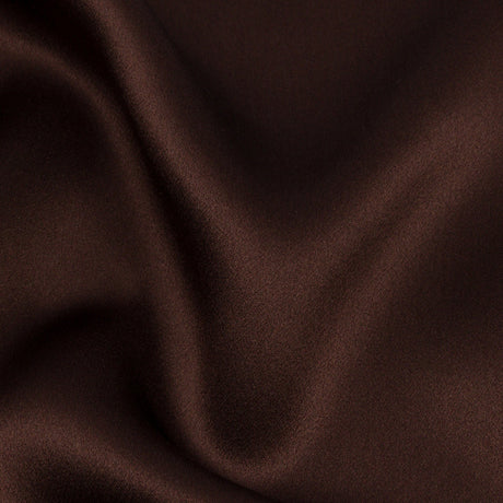 Stretch Silk Charmeuse - Dark Brown - Premium Collection