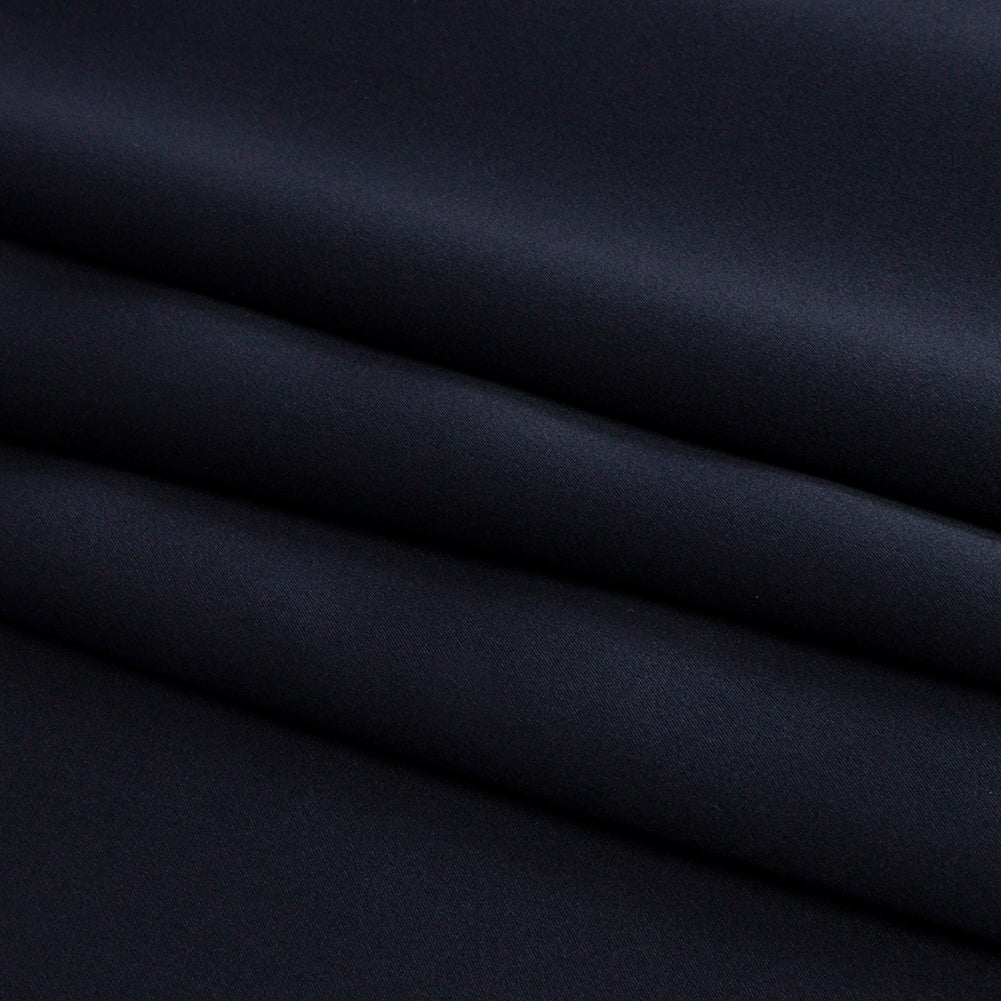 Stretch Silk Charmeuse - Midnight - Premium Collection
