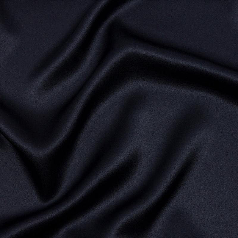 Stretch Silk Charmeuse - Midnight - Premium Collection