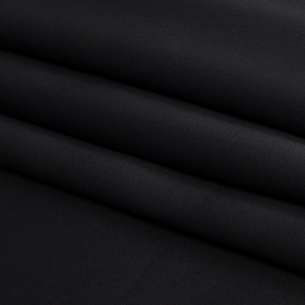Stretch Silk Charmeuse - Black - Premium Collection