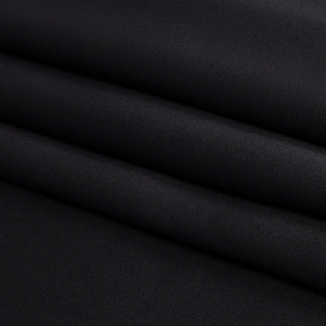 Stretch Silk Charmeuse - Black - Premium Collection