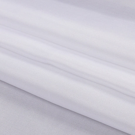 China Silk/Silk Habotai - Bright White - Premium Collection
