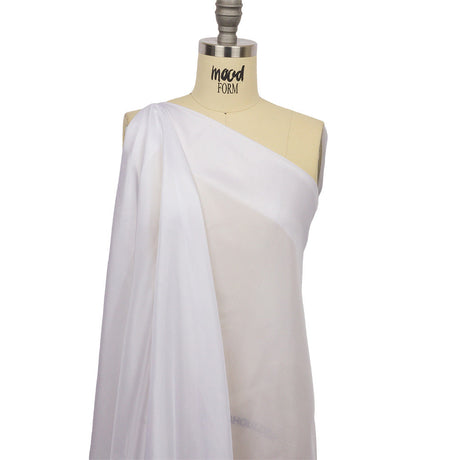 China Silk/Silk Habotai - Bright White - Premium Collection