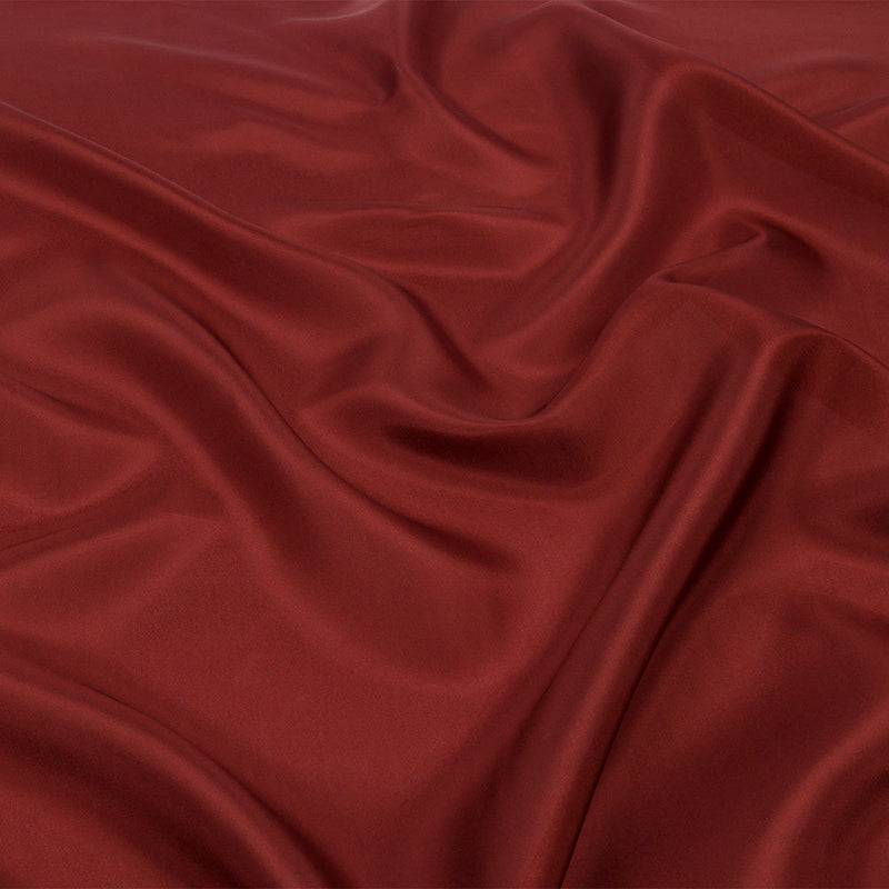 China Silk/Silk Habotai - Mahogany - Premium Collection