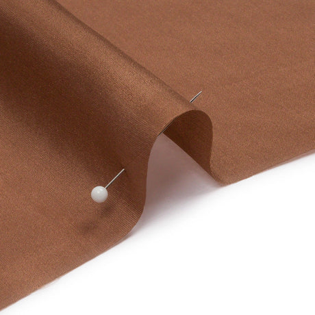 China Silk/Silk Habotai - Light Brown - Premium Collection