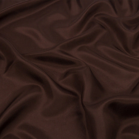 China Silk/Silk Habotai - Dark Brown - Premium Collection