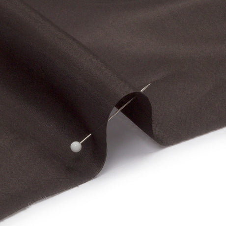 China Silk/Silk Habotai - Deep Charcoal - Premium Collection
