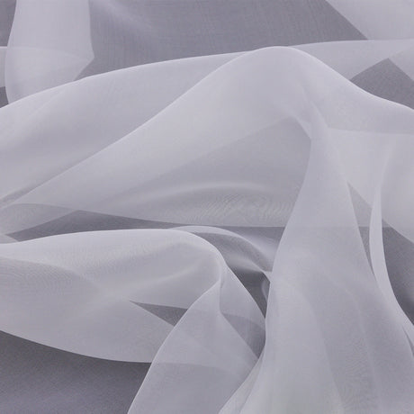 Silk Organza 44" - Bright White - Premium Collection