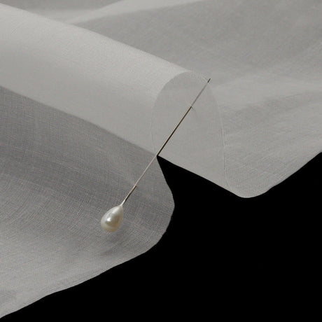 Silk Organza 44" - Whisper White - Premium Collection
