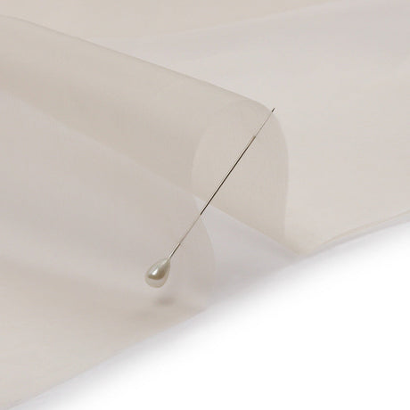 Silk Organza 44" - Tapioca - Premium Collection