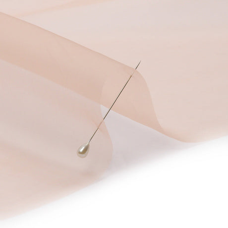 Silk Organza 44" - Pale Blush - Premium Collection