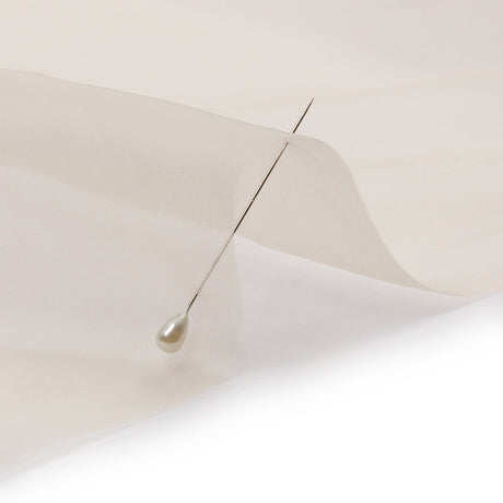 Silk Organza 44" - Cream Pink - Premium Collection