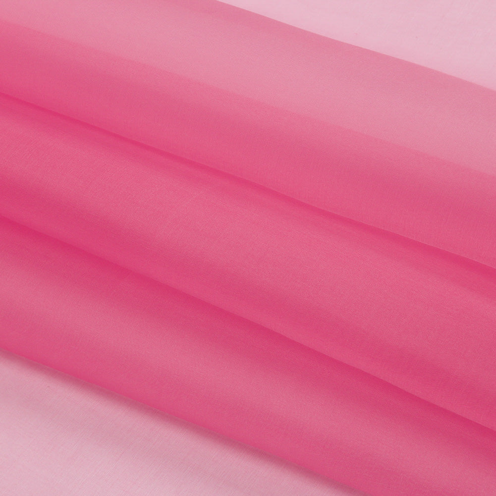 Silk Organza 44" - Carmine Rose - Premium Collection