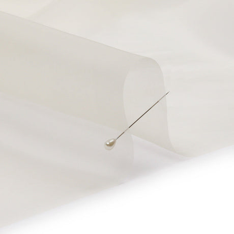 Silk Organza 44" - Ivory - Premium Collection
