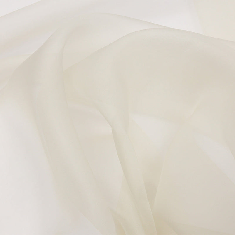 Silk Organza 44" - Ivory - Premium Collection