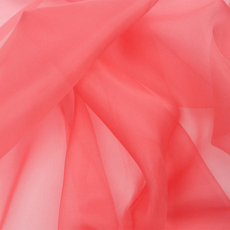Silk Organza 44" - Salmon - Premium Collection