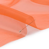 Silk Organza 44" - Burnt Orange - Premium Collection