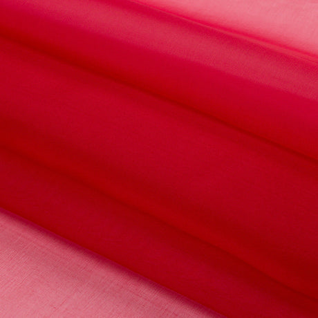 Silk Organza 44" - Red - Premium Collection