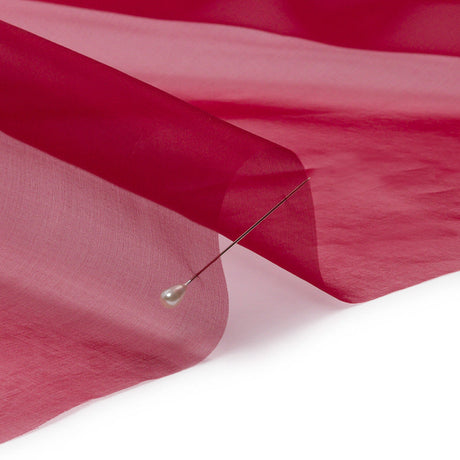 Silk Organza 44" - Chili Pepper - Premium Collection