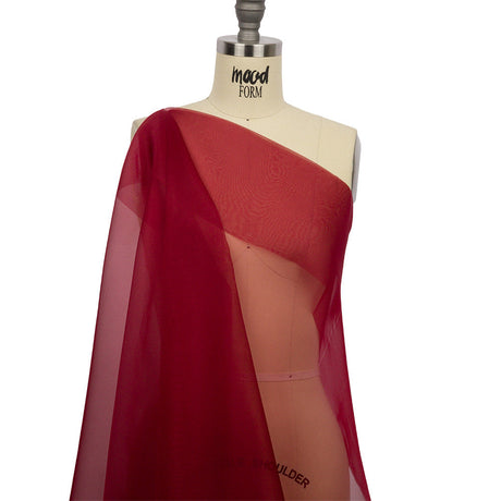 Silk Organza 44" - Chili Pepper - Premium Collection