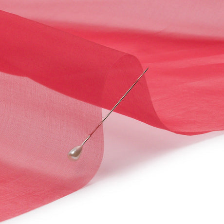 Silk Organza 44" - Brick - Premium Collection