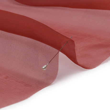 Silk Organza 44" - Mahogany - Premium Collection