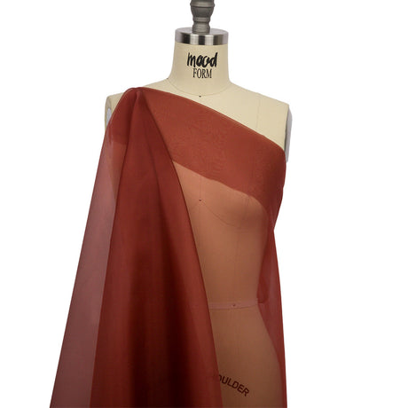 Silk Organza 44" - Mahogany - Premium Collection