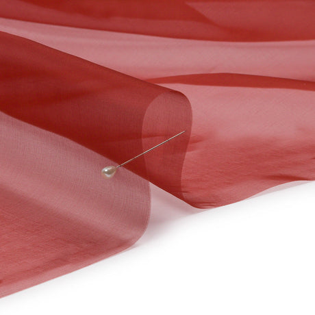 Silk Organza 44" - Rust - Premium Collection