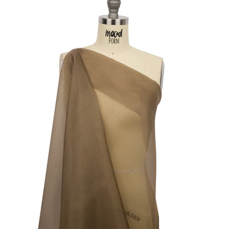 Silk Organza 44" - Capers - Premium Collection
