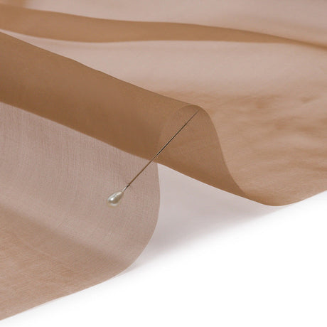 Silk Organza 44" - Light Brown - Premium Collection