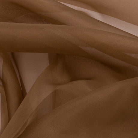 Silk Organza 44" - Light Brown - Premium Collection