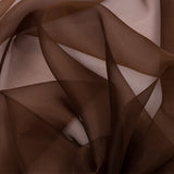 Silk Organza 44" - Chocolate - Premium Collection
