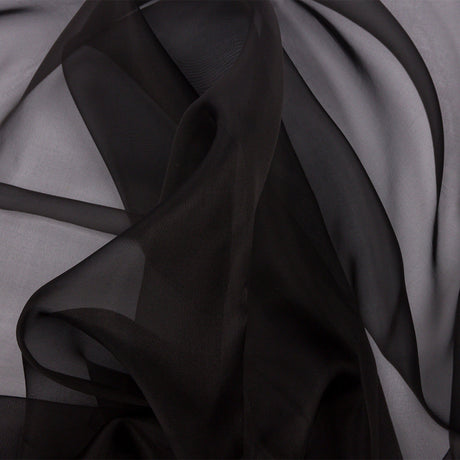Silk Organza 54" - Black - Premium Collection