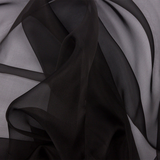 Silk Organza 54" - Black - Premium Collection