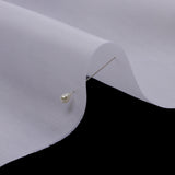 Silk Satin-Face Organza 54" - Bright White - Premium Collection