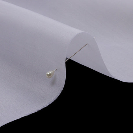 Silk Satin-Face Organza 54" - Bright White - Premium Collection