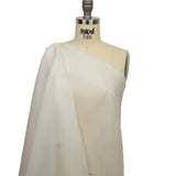 Silk Satin-Face Organza 54" - Whisper White - Premium Collection