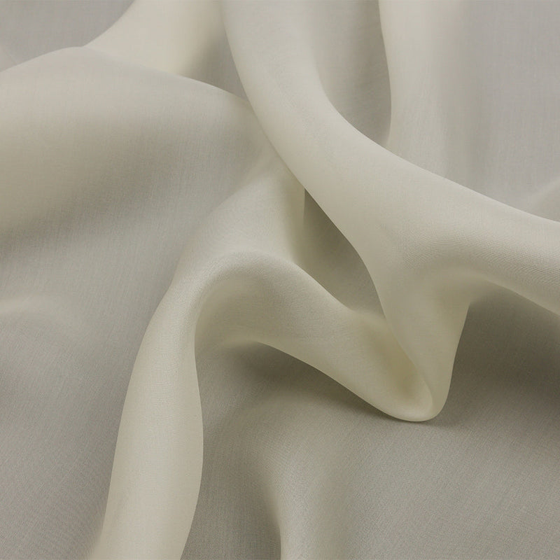 Silk Satin-Face Organza 54" - Antique White - Premium Collection