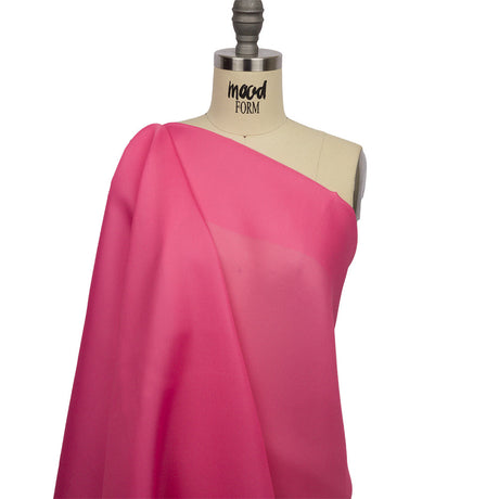 Silk Satin-Face Organza 54" - Carmine Rose - Premium Collection