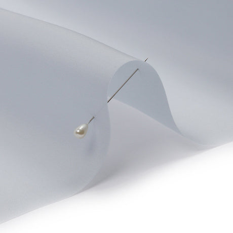 Silk Satin-Face Organza 54" - Gray Dawn - Premium Collection