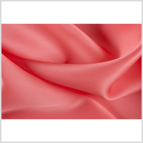 Silk Satin-Face Organza 54" - Coral - Premium Collection