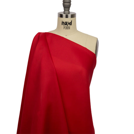 Silk Satin-Face Organza 54" - Tango Red - Premium Collection