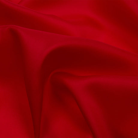 Silk Satin-Face Organza 54" - Tango Red - Premium Collection