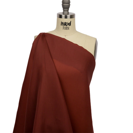 Silk Satin-Face Organza 54" - Mahogany - Premium Collection