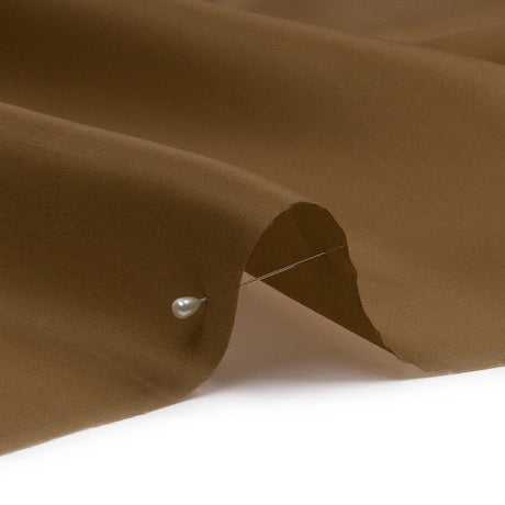Silk Satin-Face Organza 54" - Dark Olive - Premium Collection