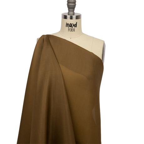 Silk Satin-Face Organza 54" - Dark Olive - Premium Collection