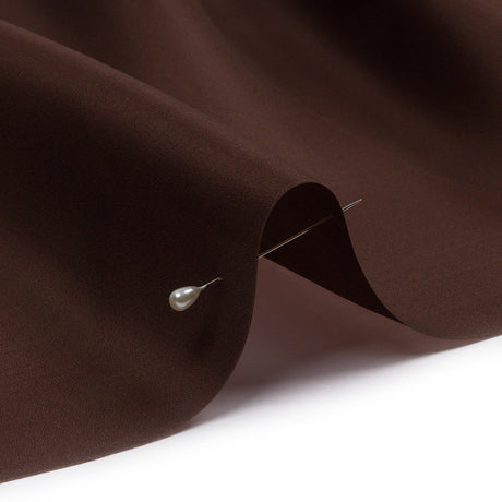 Silk Satin-Face Organza 54" - Dark Brown - Premium Collection