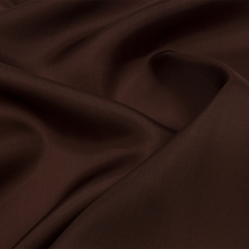 Silk Satin-Face Organza 54" - Dark Brown - Premium Collection
